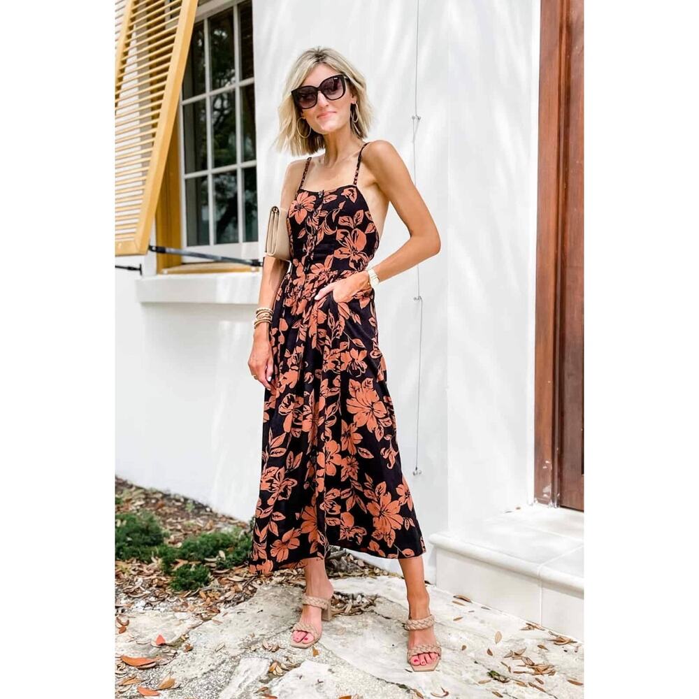 Free People The Perfect Floral Sun dress size L